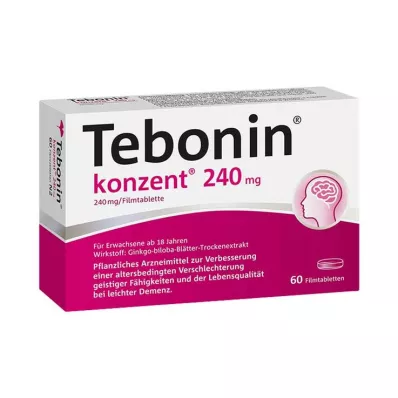 Tebonínový koncentrát 240 mg filmom obalené tablety, 60 ks