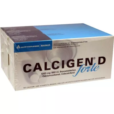 Calcigen D forte 1000 mg / 880 IU šumivé tablety, 120 ks Calcigen D forte 1000 mg / 880 IU šumivé tablety, 120 ks