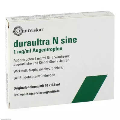 DURAULTRA N sínusové očné kvapky, 10X0,6 ml DURAULTRA N sínusové očné kvapky, 10X0,6 ml