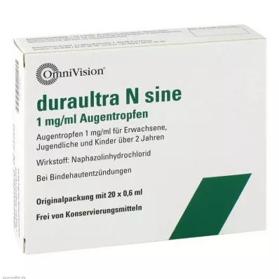 DURAULTRA N sínusové očné kvapky, 20X0,6 ml