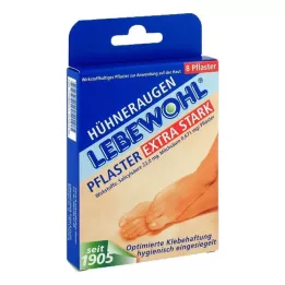 LEBEWOHL Kukuričné náplasti extra silné, 8 ks