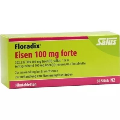 FLORADIX Železo 100 mg forte filmom obalené tablety, 50 ks