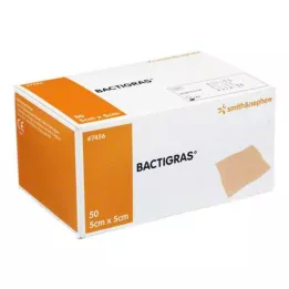 BACTIGRAS Antiseptická parafínová gáza 5x5 cm, 50 ks