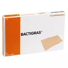 BACTIGRAS Antiseptická parafínová gáza 15x20 cm, 10 ks