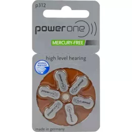 BATTERIEN Hör PowerOne 312, 6 ks