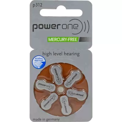 BATTERIEN Hör PowerOne 312, 6 ks