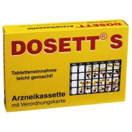 DOSETT S Kazeta s liekmi modrá, 1 ks
