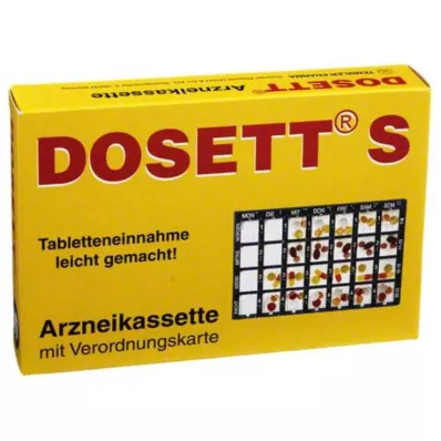 DOSETT S Kazeta s liekmi modrá, 1 ks