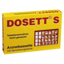 DOSETT S Kazeta s liekmi červená, 1 ks