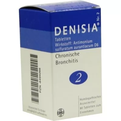 DENISIA 2 tablety na chronickú bronchitídu, 80 ks