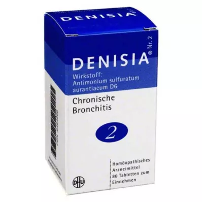 DENISIA 2 tablety na chronickú bronchitídu, 80 ks DENISIA 2 tablety na chronickú bronchitídu, 80 ks