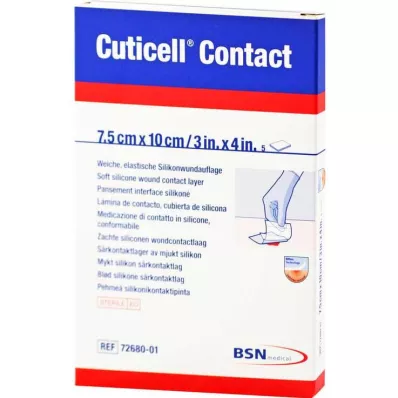 CUTICELL Kontaktný obväz 7,5x10 cm, 5 ks