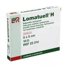 LOMATUELL H Masťový tyl 5x5 cm sterilný, 10 ks