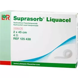 SUPRASORB Hydroaktívne vlákno Liquacel 2x45 cm, 4 ks