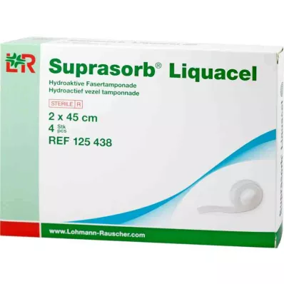 SUPRASORB Hydroaktívne vlákno Liquacel 2x45 cm, 4 ks SUPRASORB Hydroaktívne vlákno Liquacel 2x45 cm, 4 ks