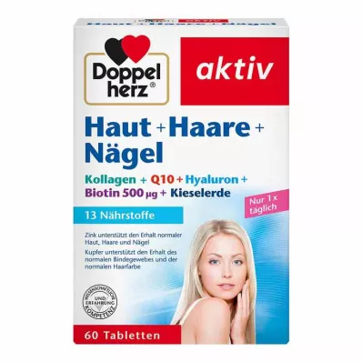 DOPPELHERZ Skin+Hair+Nails Tablets, 60 kapsúl