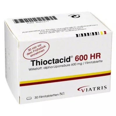 Thioctacid 600 HR filmom obalené tablety, 30 ks Thioctacid 600 HR filmom obalené tablety, 30 ks