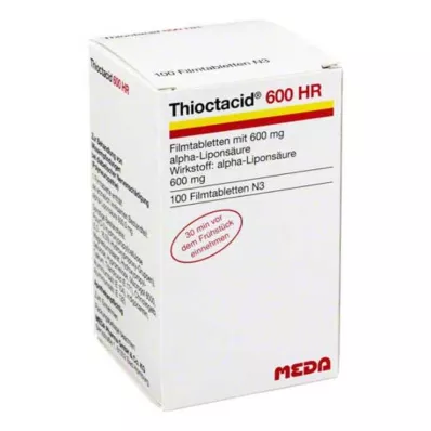Thioctacid 600 HR filmom obalené tablety, 100 ks Thioctacid 600 HR filmom obalené tablety, 100 ks