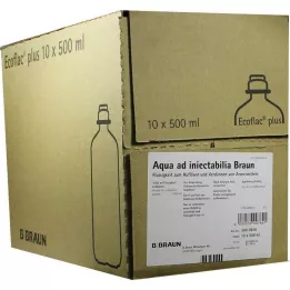 AQUA AD injectabilia Ecoflac Plus infúzny roztok, 10X500 ml