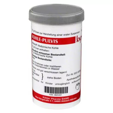 KOHLE pulvis prášok, 10 g KOHLE pulvis prášok, 10 g