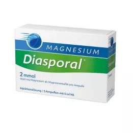 MAGNESIUM DIASPORAL 2 mmol ampulky, 5X5 ml