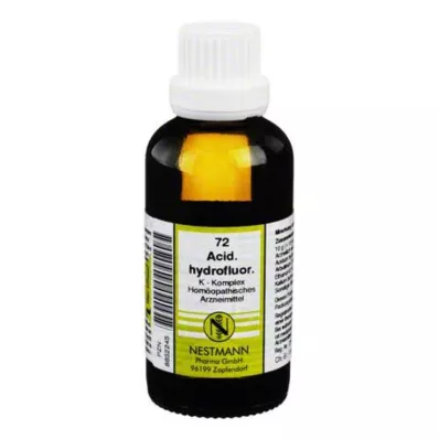 ACIDUM HYDROFLUORICUM K Komplex č. 72 Riedenie, 50 ml ACIDUM HYDROFLUORICUM K Komplex č. 72 Riedenie, 50 ml