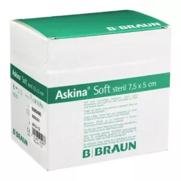 ASKINA Mäkký obväz na rany 5x7,5 cm sterilný, 50 ks