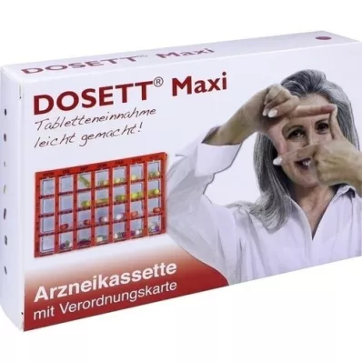 DOSETT Maxi kazeta s liekmi červená, 1 ks