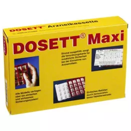 DOSETT Maxi kazeta s liekmi červená, 1 ks