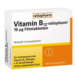 VITAMIN B12-RATIOPHARM 10 μg filmom obalené tablety, 100 ks