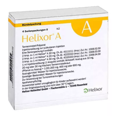 Ampulky Helixor série A pack II (4x7 ks) Ampulky Helixor série A pack II (4x7 ks)