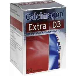 CALCIMAGON Extra D3 žuvacie tablety, 90 kapsúl