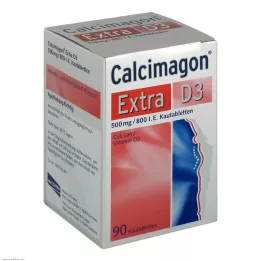 CALCIMAGON Extra D3 žuvacie tablety, 90 kapsúl