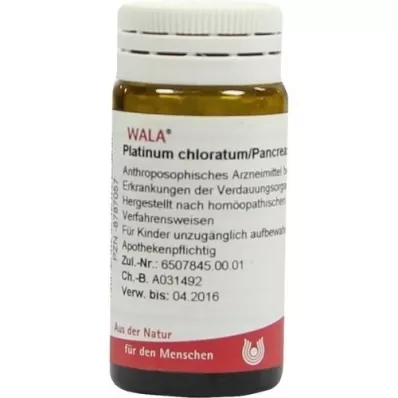 PLATINUM CHLORATUM/PANCREAS komp. guľôčky, 20 g