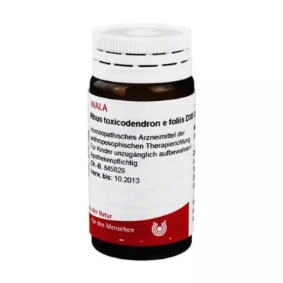 Rhus toxicodendron E foliis D 30 guľôčok, 20 g