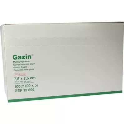 GAZIN Gáza komp. 7,5x7,5 cm sterilná 12x medium, 20X5 ks