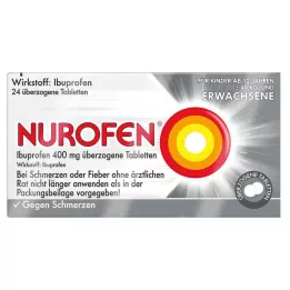 NUROFEN Ibuprofén 400 mg poťahované tablety, 24 ks