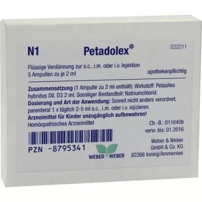 PETADOLEX Ampulky, 5X2 ml