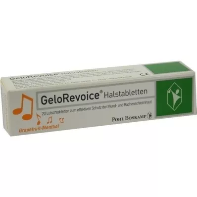 GELOREVOICE Pastilky na hrdlo Grapefruit-Menthol Lut., 20 ks