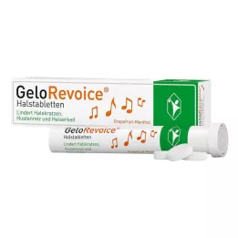 GELOREVOICE Pastilky na hrdlo Grapefruit-Menthol Lut., 20 ks