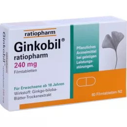 GINKOBIL-ratiopharm 240 mg filmom obalené tablety, 60 ks