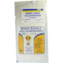 ERENA Gázový kompres 10x20 cm sterilný 8-násobný, 5x2 ks