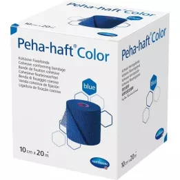 PEHA-HAFT Farebná fixačná páska bez latexu 10 cmx20 m modrá, 1 ks