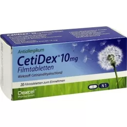 CETIDEX 10 mg filmom obalené tablety, 20 ks