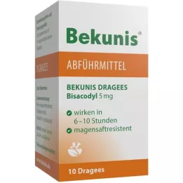 BEKUNIS Dragees Bisacodyl 5 mg entericky obalené tablety, 10 ks
