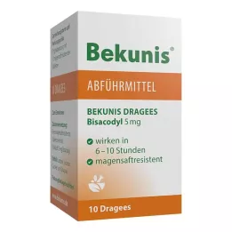 BEKUNIS Dragees Bisacodyl 5 mg entericky obalené tablety, 10 ks