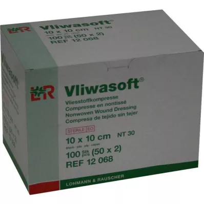 Vliwasoft fleece obklady 10x10cm 6-vrstvové sterilné, 50x2 kusy Vliwasoft fleece obklady 10x10cm 6-vrstvové sterilné, 50x2 kusy