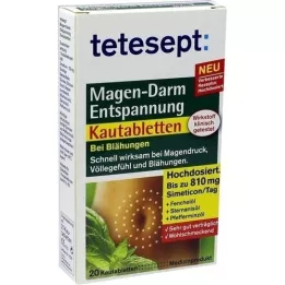 TETESEPT Gastrointestinálne relaxačné žuvacie tablety, 20 ks