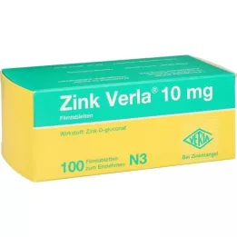 ZINK VERLA 10 mg filmom obalené tablety, 100 ks