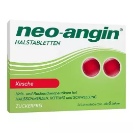 NEO-ANGIN Pastilky na hrdlo čerešňa, 24 ks